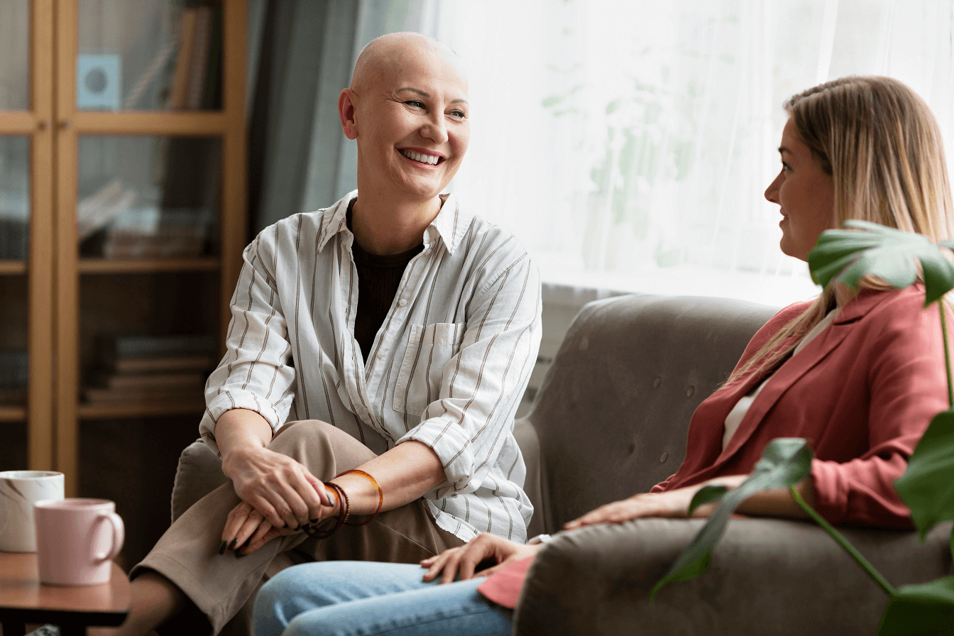 woman-with-skin-cancer-spending-time-with-her-best-friend